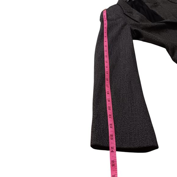 EXPRESS Tweed Blazer‎ Jacket Size 6 Good Quality Career Professional Dark Gray - Picture 8 of 12